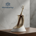 Worldsartsy™ Arc Toothbrush Holder