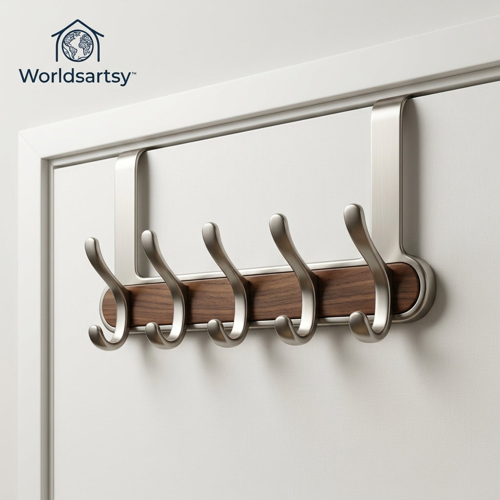 Worldsartsy™ Over-Door Entry Hook Rack