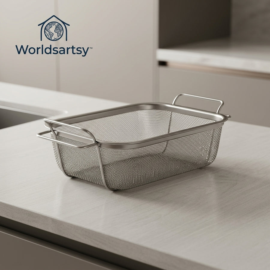 Worldsartsy™ Fine Mesh Sink Drain Basket